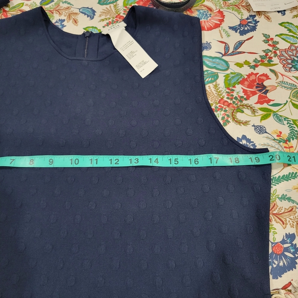 Akris punto Knit Jacquard Midi-Dress Size 16 Navy - Picture 9 of 14